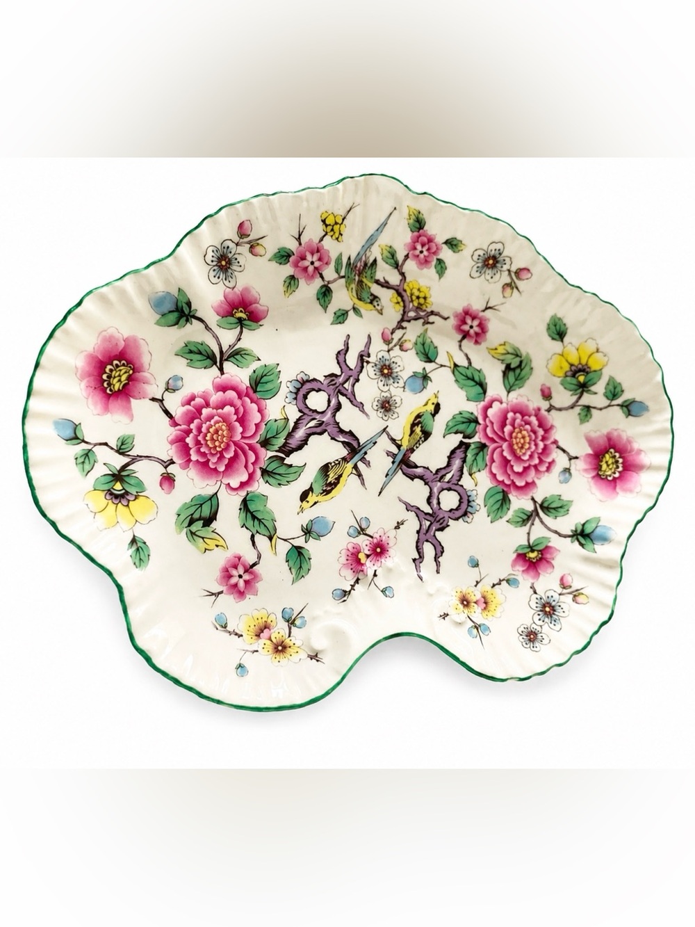 James Kent Old Foley Staffordshire England Chinese Rose Dish